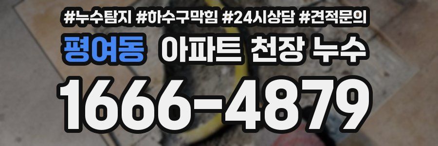 평여동 아파트 천장 누수