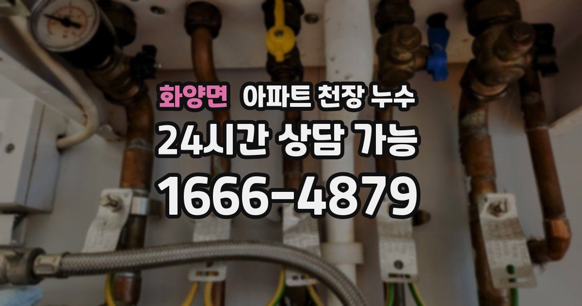 화양면 아파트 천장 누수