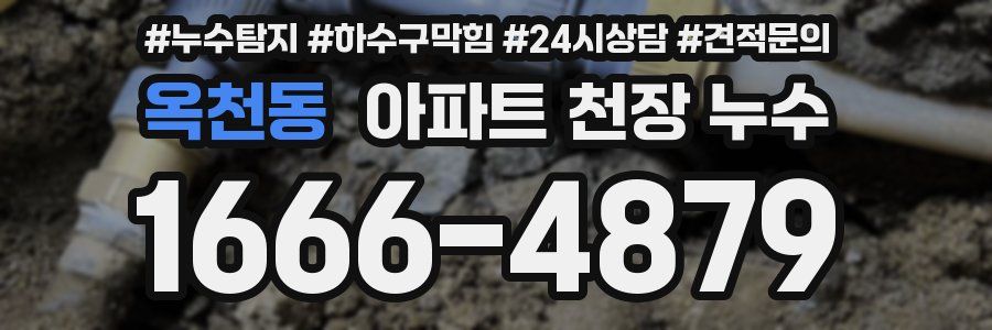 옥천동 아파트 천장 누수