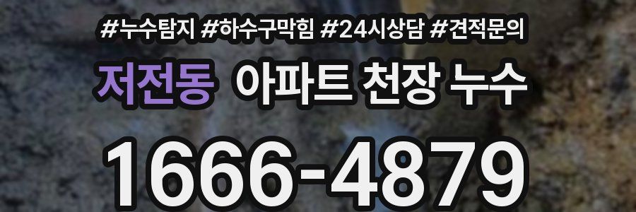 저전동 아파트 천장 누수