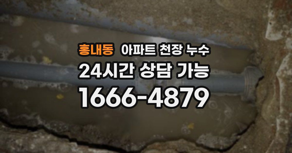 홍내동 아파트 천장 누수