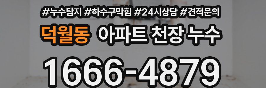 덕월동 아파트 천장 누수