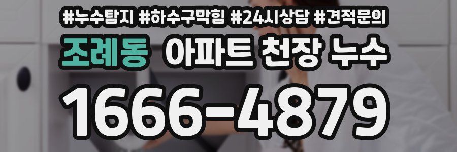 조례동 아파트 천장 누수