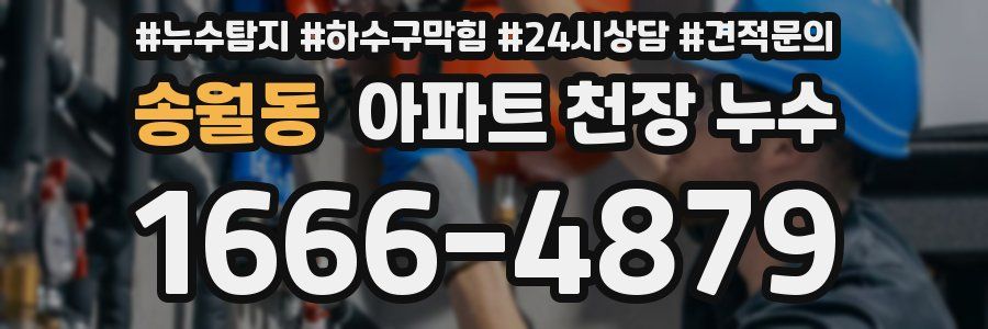 송월동 아파트 천장 누수