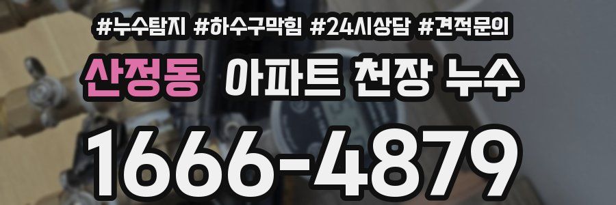 산정동 아파트 천장 누수