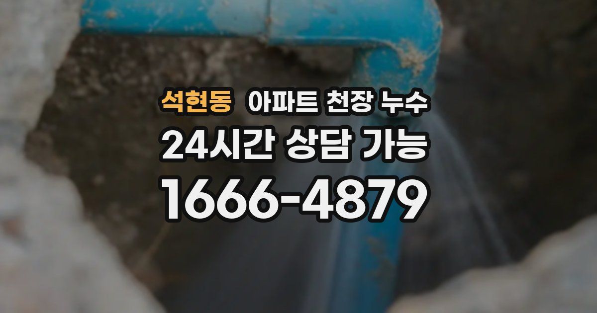 석현동 아파트 천장 누수