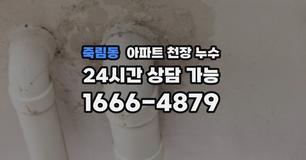 죽림동 아파트 천장 누수