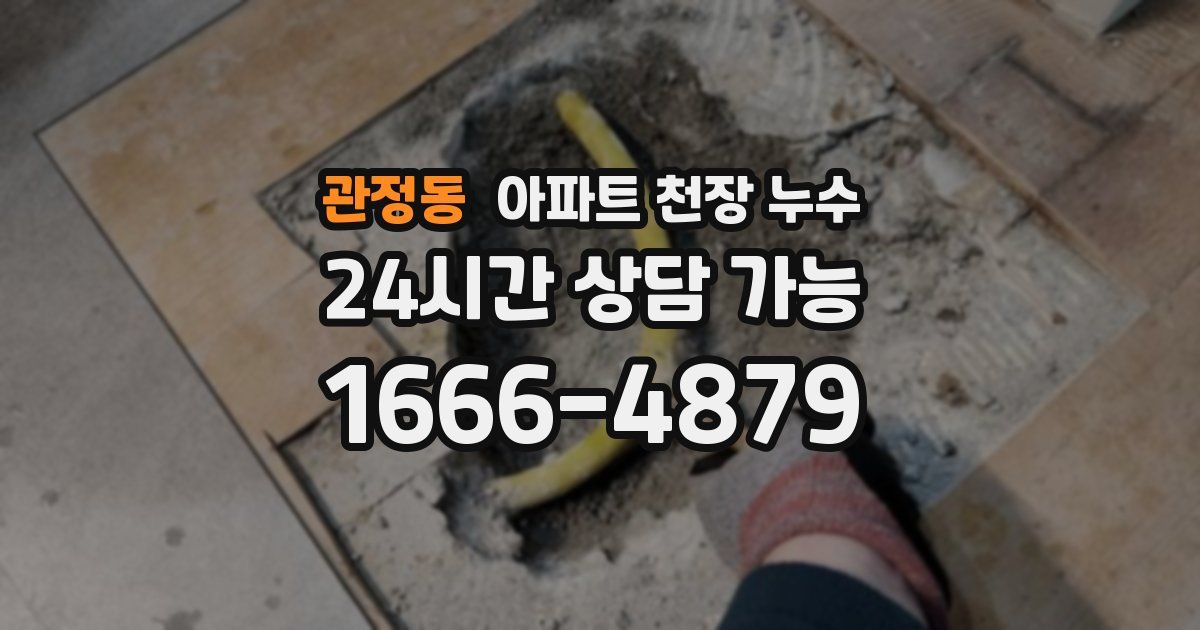 관정동 아파트 천장 누수