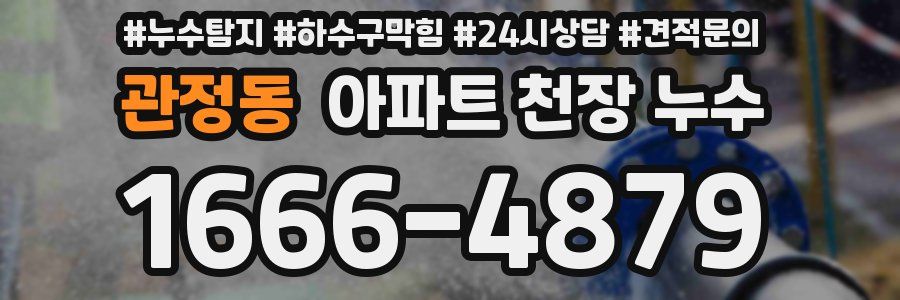 관정동 아파트 천장 누수