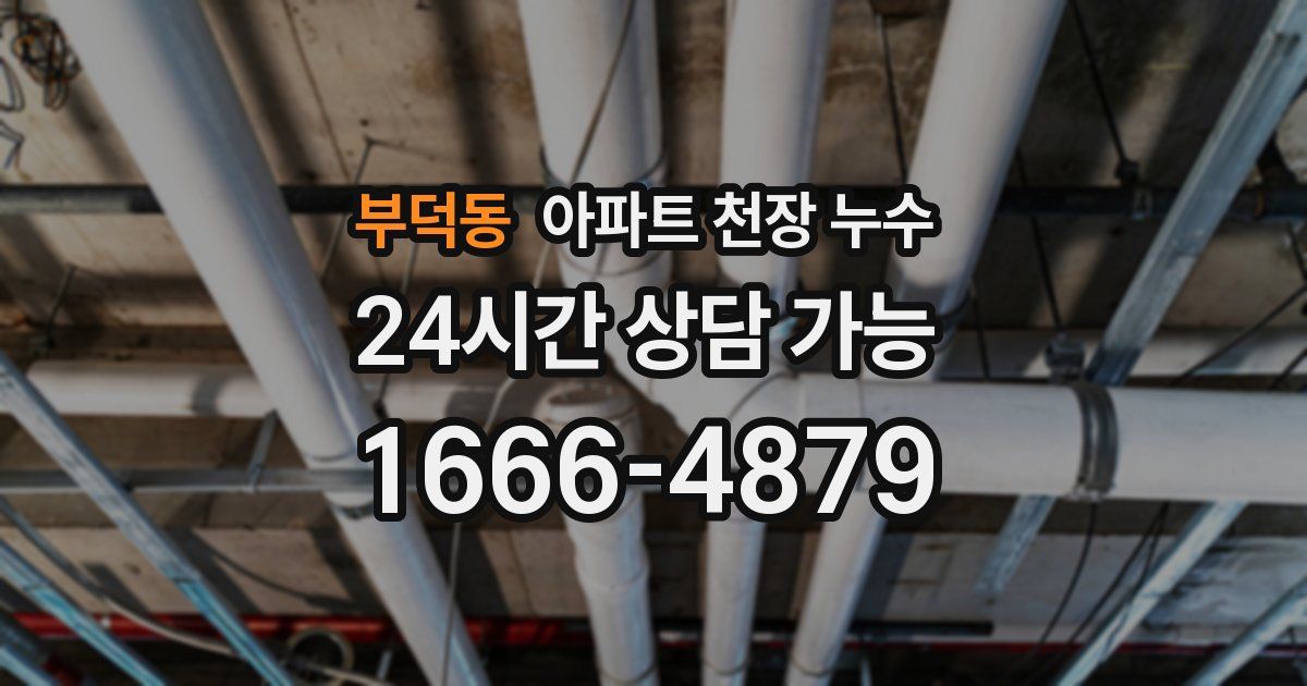 부덕동 아파트 천장 누수