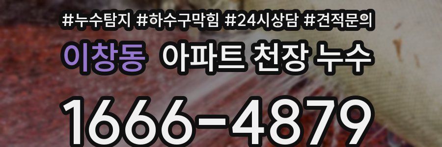 이창동 아파트 천장 누수