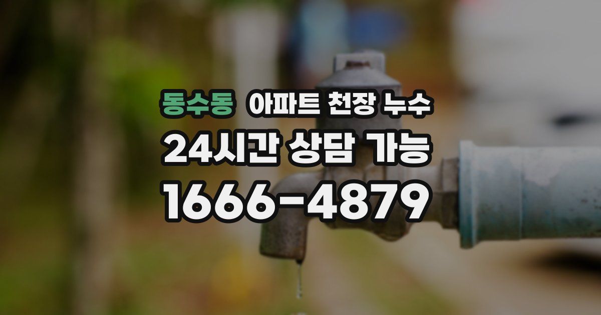 동수동 아파트 천장 누수