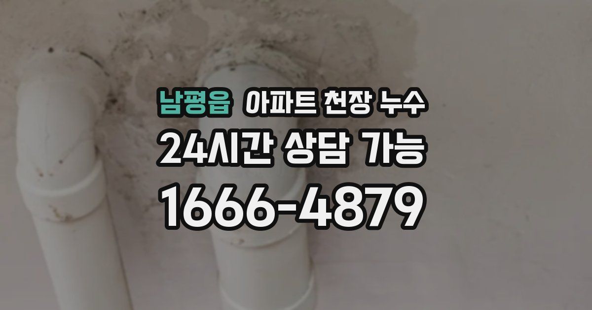 남평읍 아파트 천장 누수