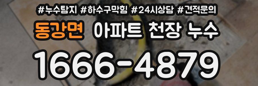 동강면 아파트 천장 누수