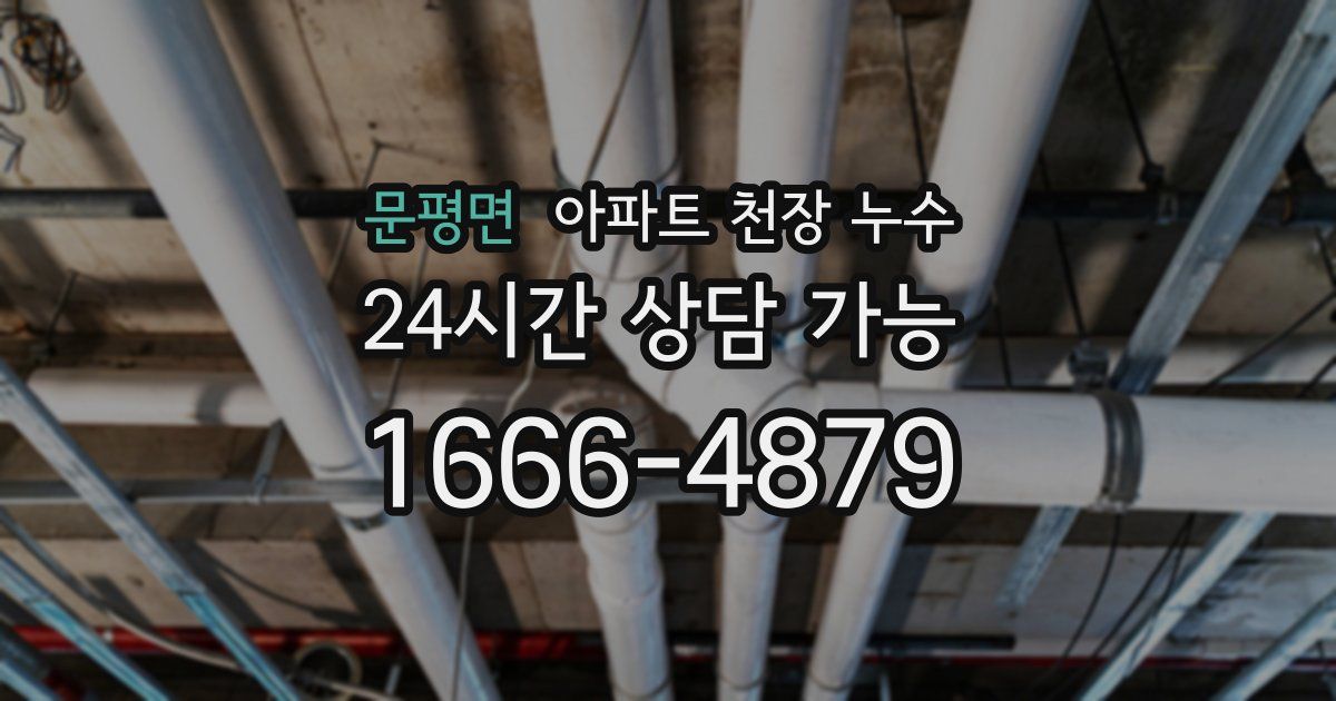 문평면 아파트 천장 누수