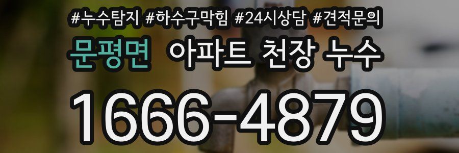문평면 아파트 천장 누수