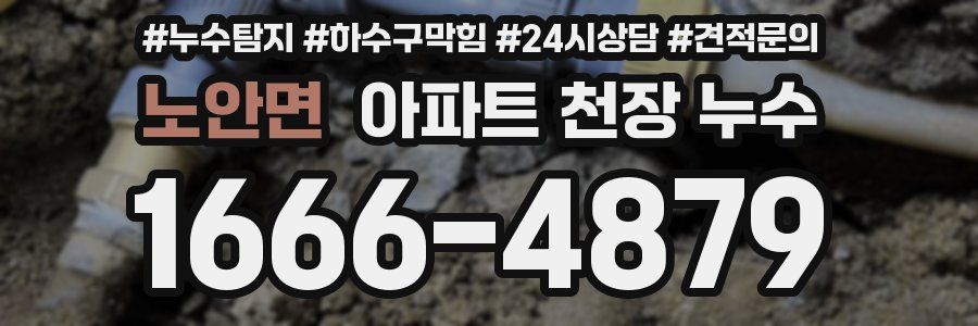 노안면 아파트 천장 누수