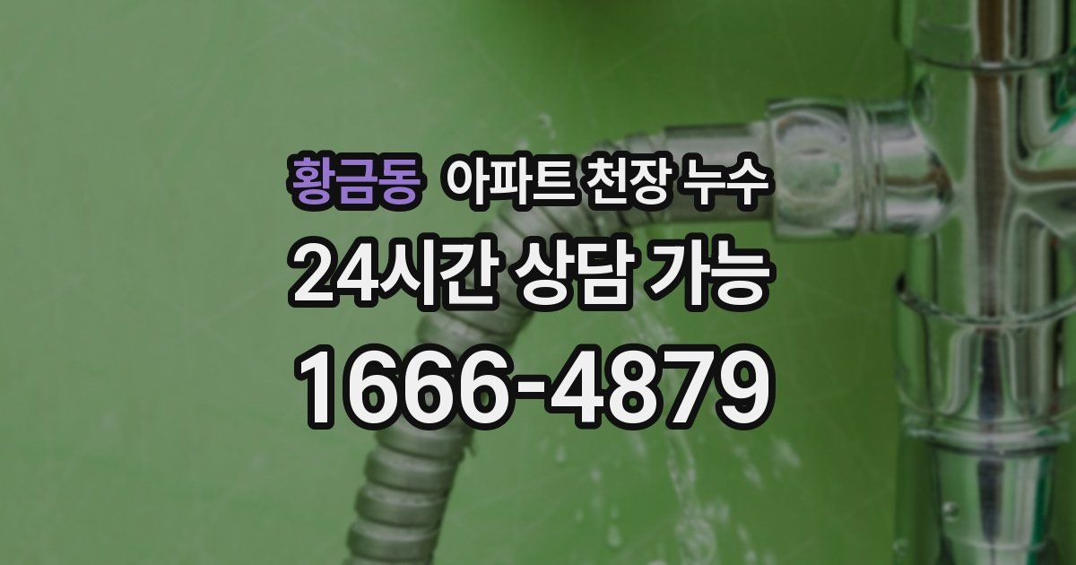 황금동 아파트 천장 누수