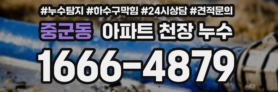 중군동 아파트 천장 누수