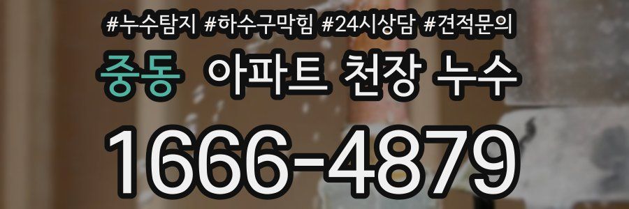 중동 아파트 천장 누수