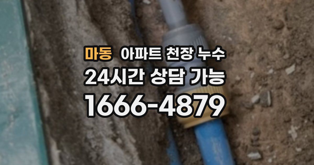 마동 아파트 천장 누수