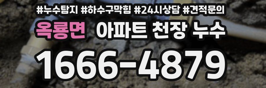 옥룡면 아파트 천장 누수