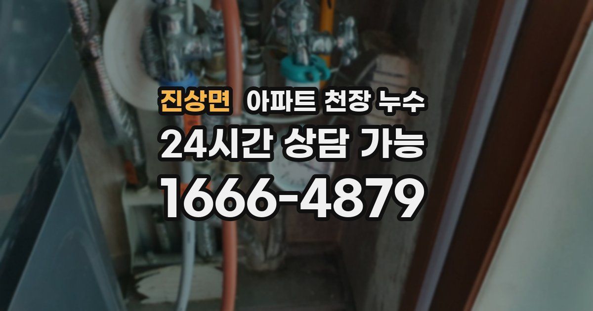 진상면 아파트 천장 누수