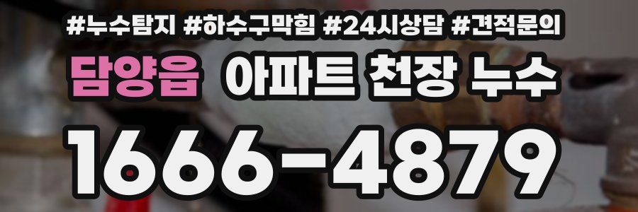 담양읍 아파트 천장 누수