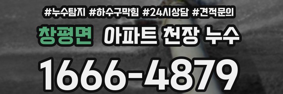 창평면 아파트 천장 누수