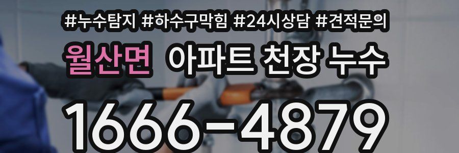 월산면 아파트 천장 누수