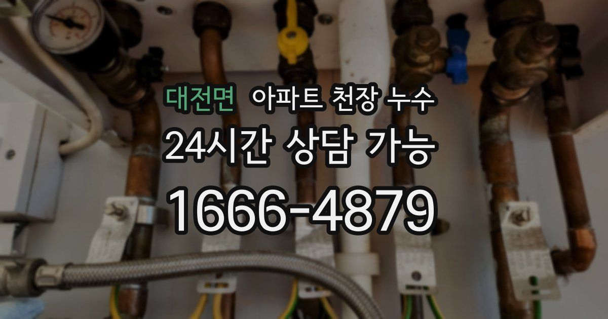 대전면 아파트 천장 누수
