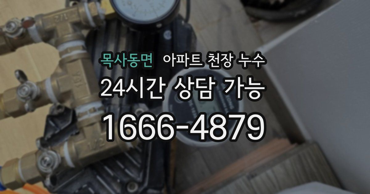목사동면 아파트 천장 누수
