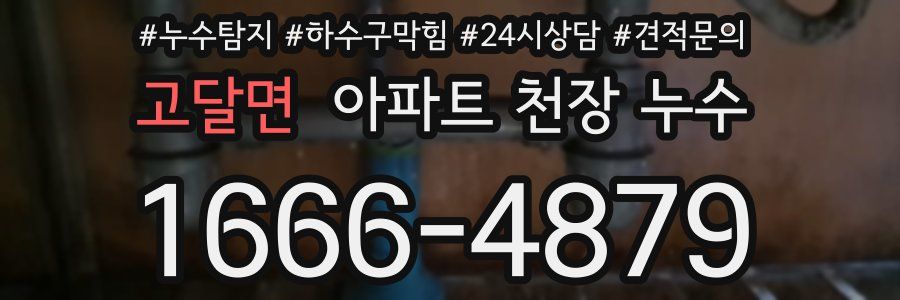 고달면 아파트 천장 누수