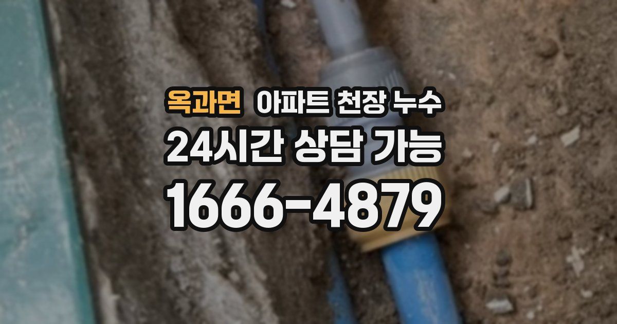 옥과면 아파트 천장 누수