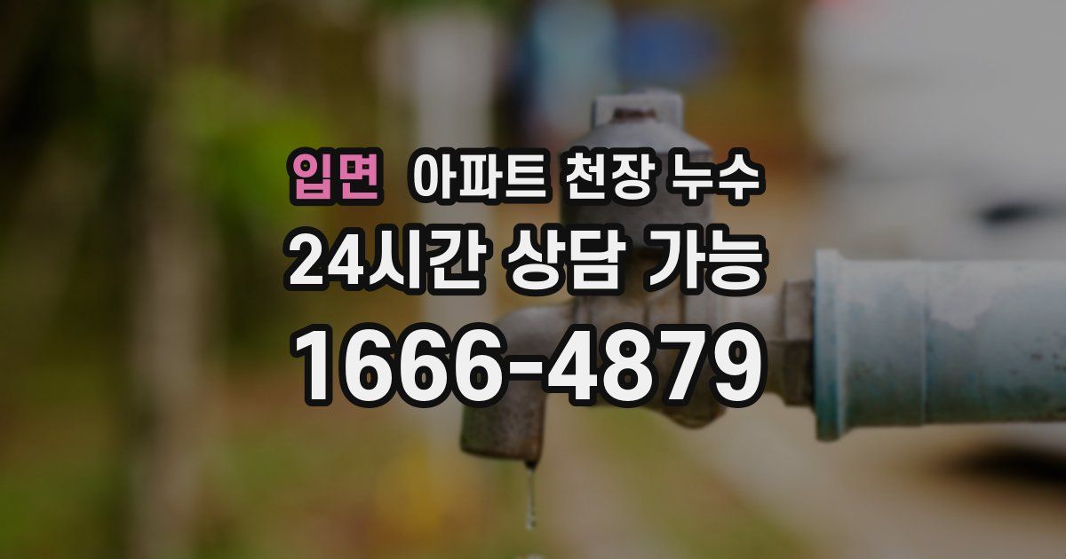 입면 아파트 천장 누수