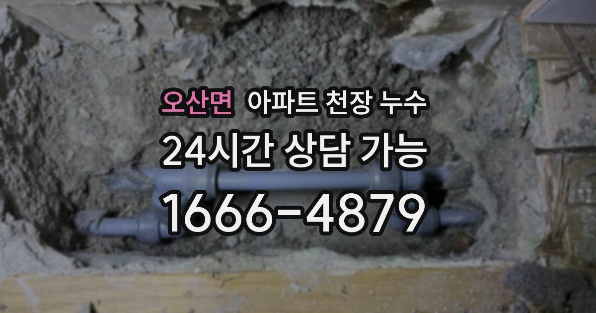 오산면 아파트 천장 누수