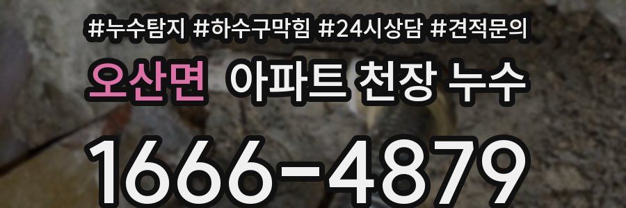 오산면 아파트 천장 누수