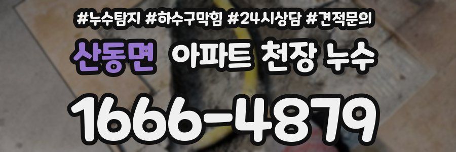 산동면 아파트 천장 누수