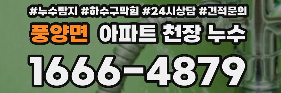 풍양면 아파트 천장 누수