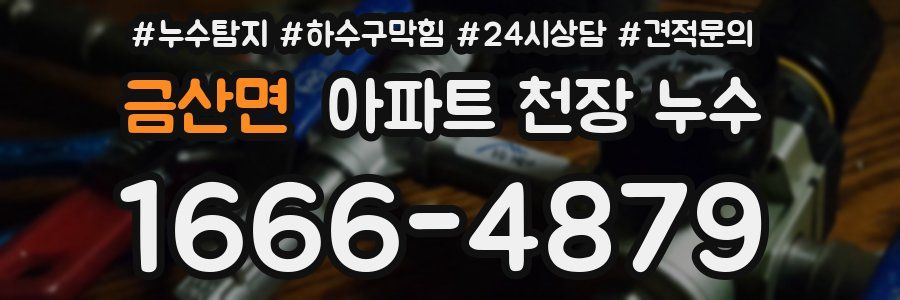 금산면 아파트 천장 누수