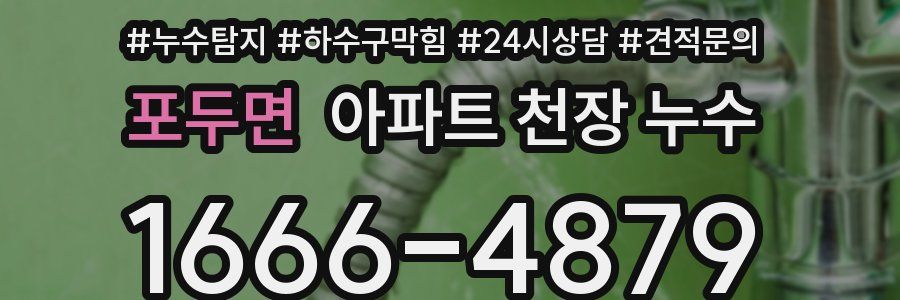 포두면 아파트 천장 누수