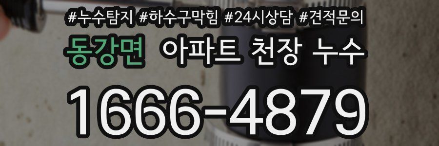 동강면 아파트 천장 누수