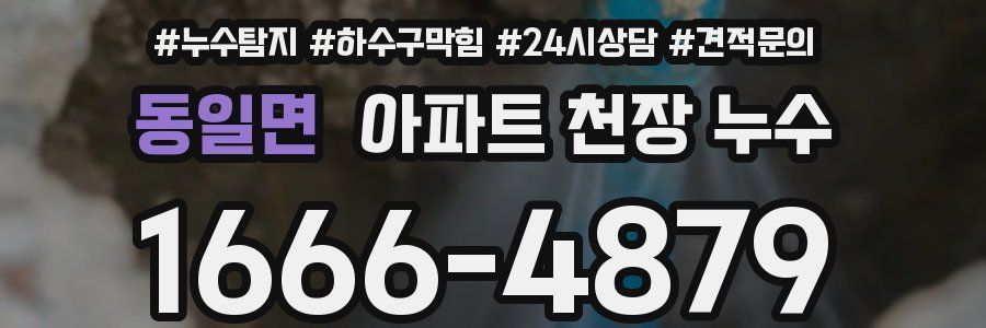 동일면 아파트 천장 누수