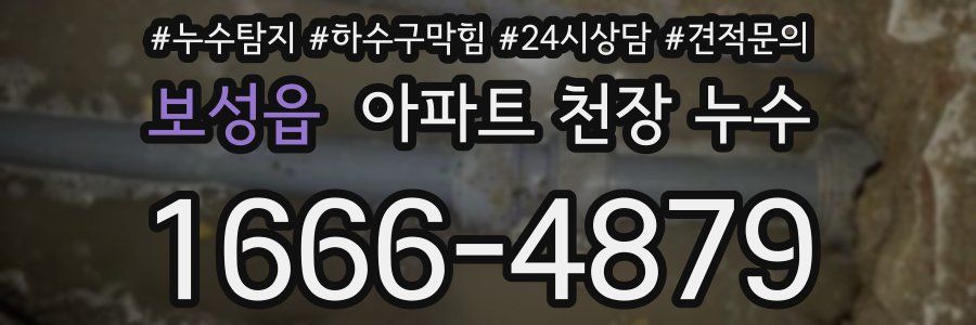 보성읍 아파트 천장 누수
