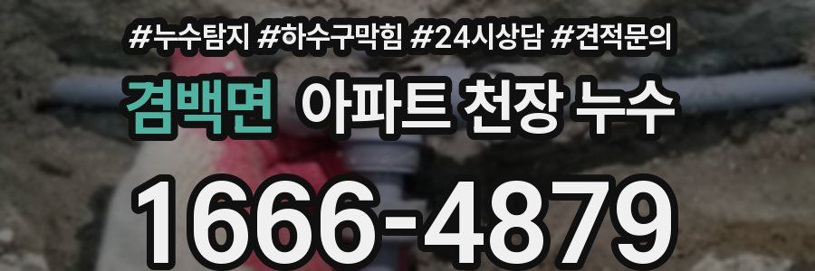 겸백면 아파트 천장 누수
