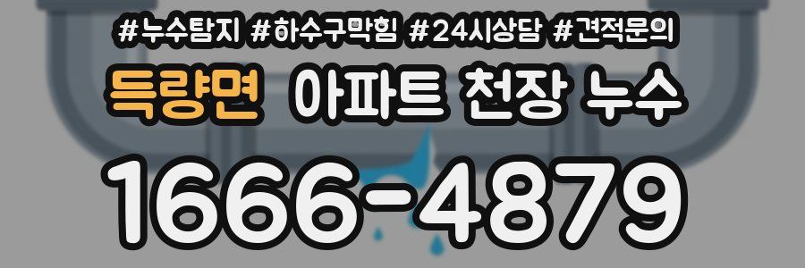 득량면 아파트 천장 누수