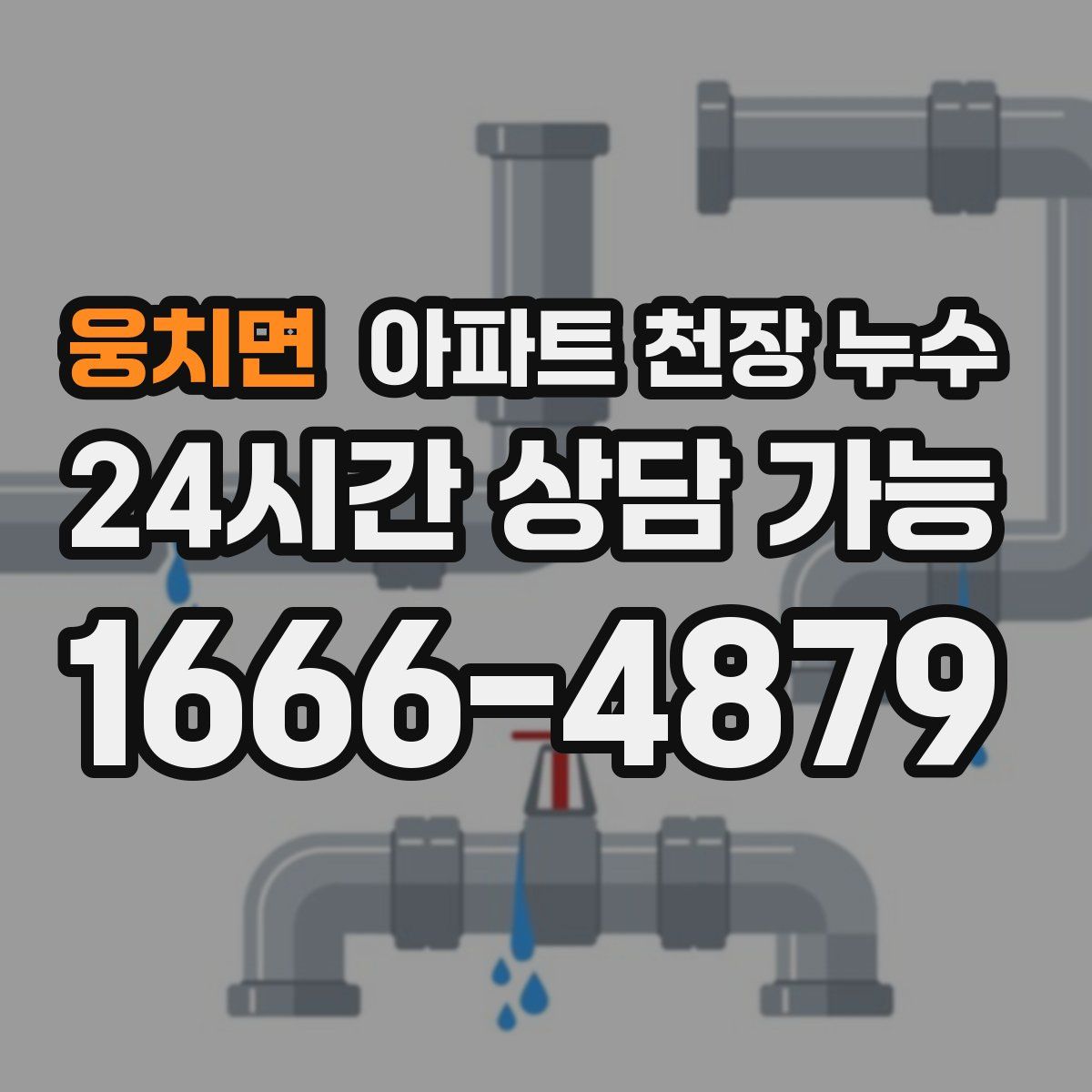 웅치면 아파트 천장 누수
