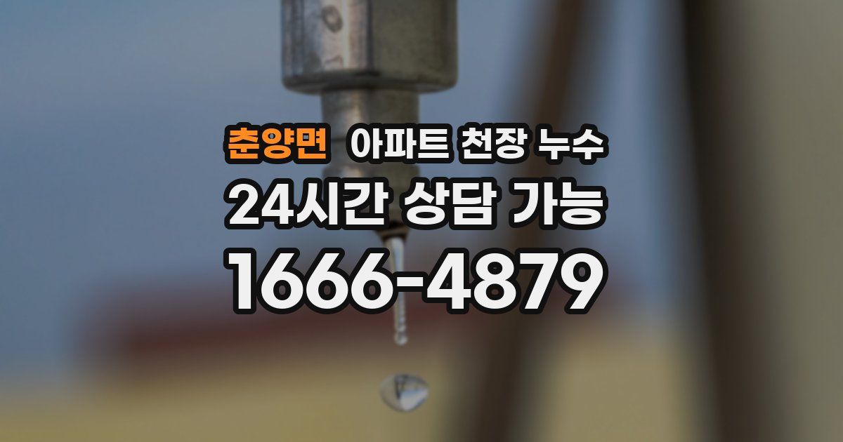 춘양면 아파트 천장 누수