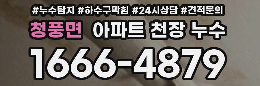 청풍면 아파트 천장 누수