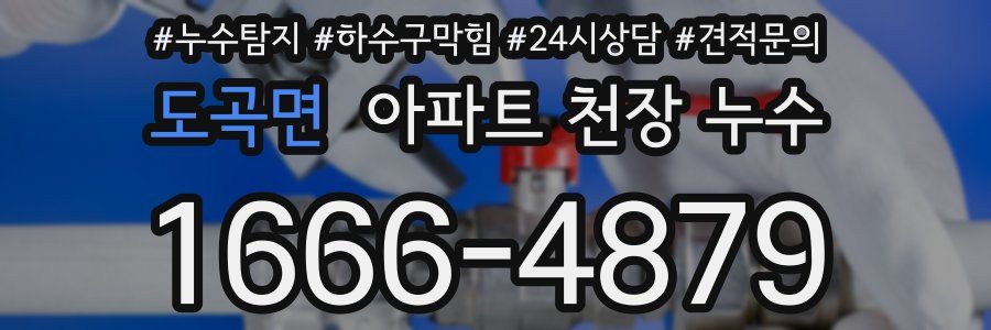 도곡면 아파트 천장 누수
